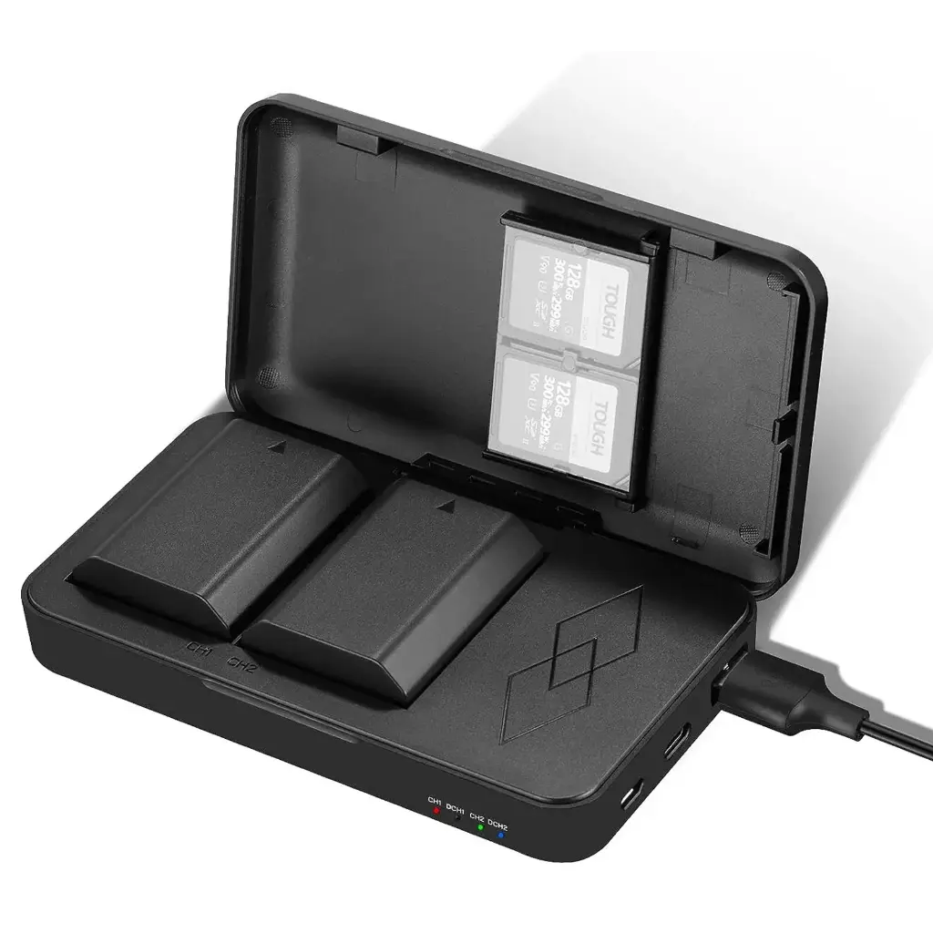[10103228] Cargador y Estuche con 2 Baterías Neewer NP-FZ100