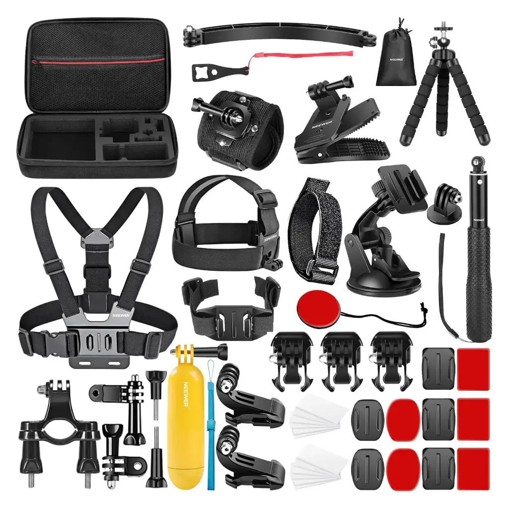 Kit Accesorios 50 en 1 Neewer para Camaras de Accion