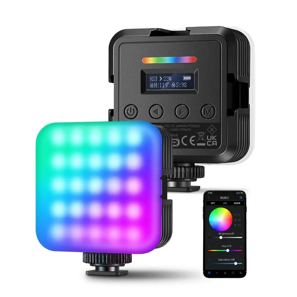 Luz de Video RGB Neewer RGB62 con Control por App