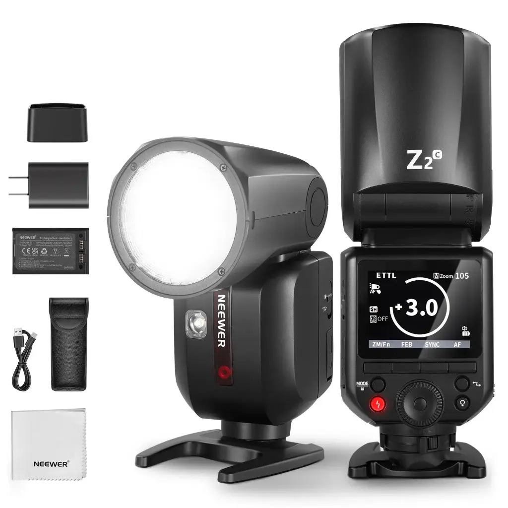[10104534] Flash Speedlite Neewer Z2-C TTL Cabezal Redondo para Canon