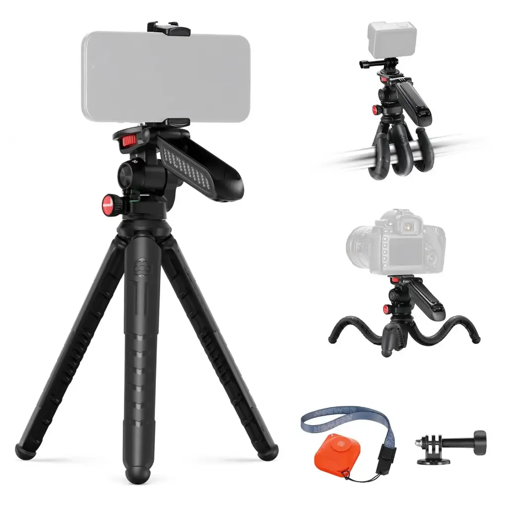 Trípode Flexible Neewer TP36 con Bola y Control Remoto