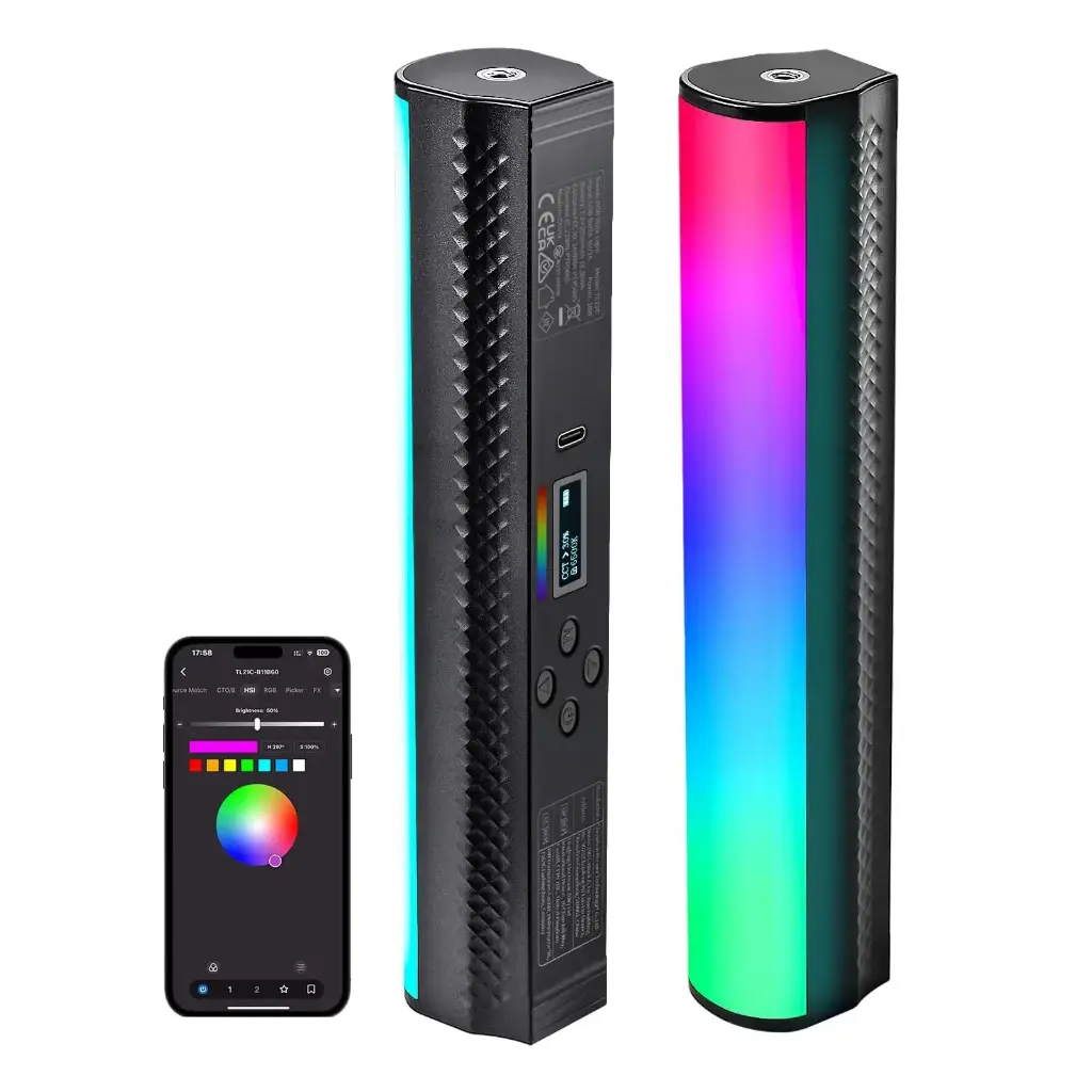 Varita RGB Magnética Neewer TL21C con Control por App