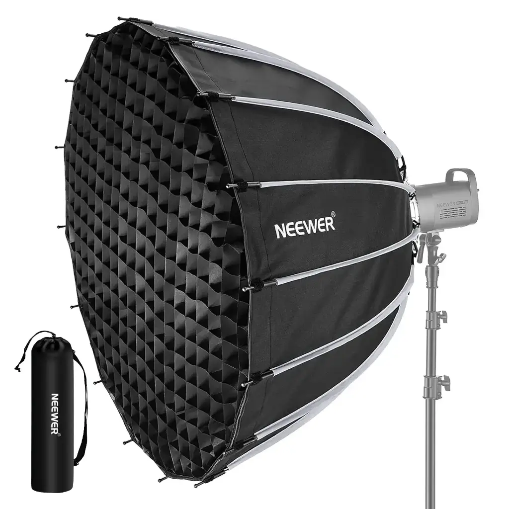 Softbox Parabólico Neewer de 120 cm con Grid​