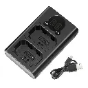 Cargador Dual USB Neewer para Baterías NP-FZ100