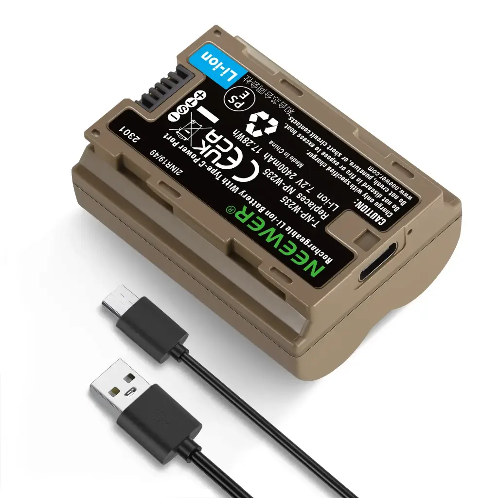 Batería Neewer NP-W235 2400mAh para Fujifilm