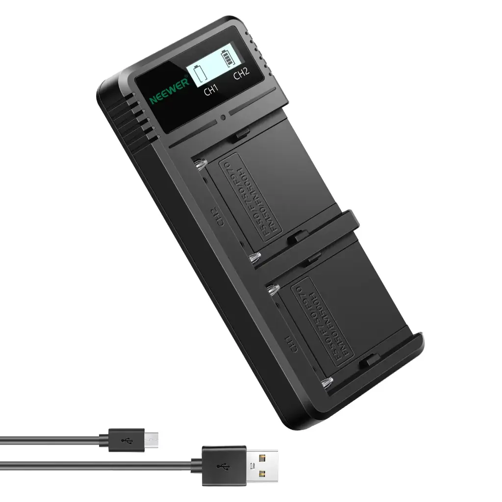 Cargador Dual USB Neewer para Baterías Sony NP-F