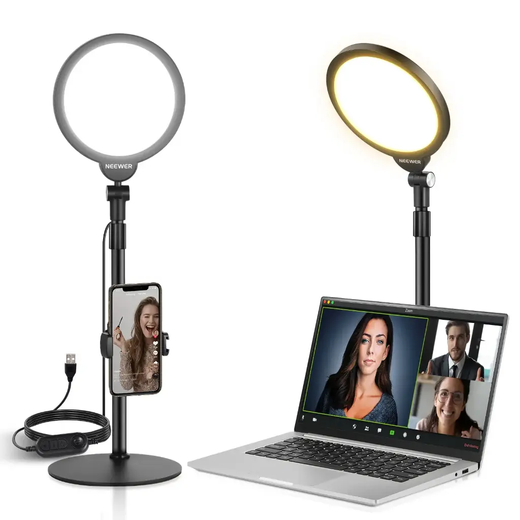 [10104609] Kit de Luz Selfie Neewer R06 de 17,8 cm para Teléfonos