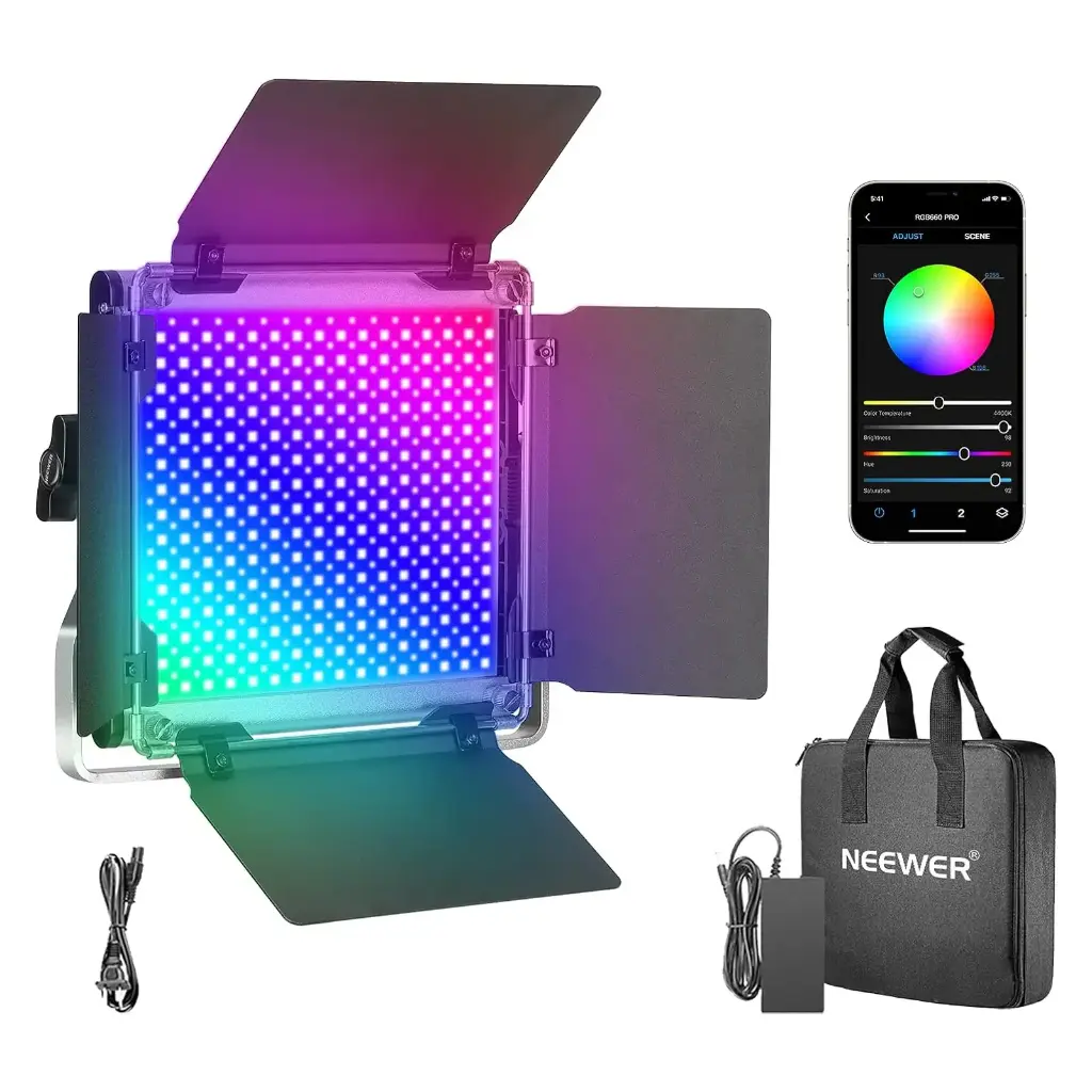 [10105695] Luz LED RGB Neewer 660 Pro de 50W con Control por App