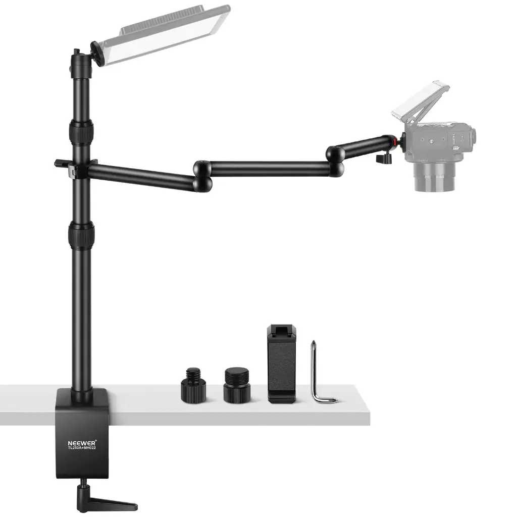 [10102935] Soporte de sobremesa para cámara NEEWER TL253A+MH022
