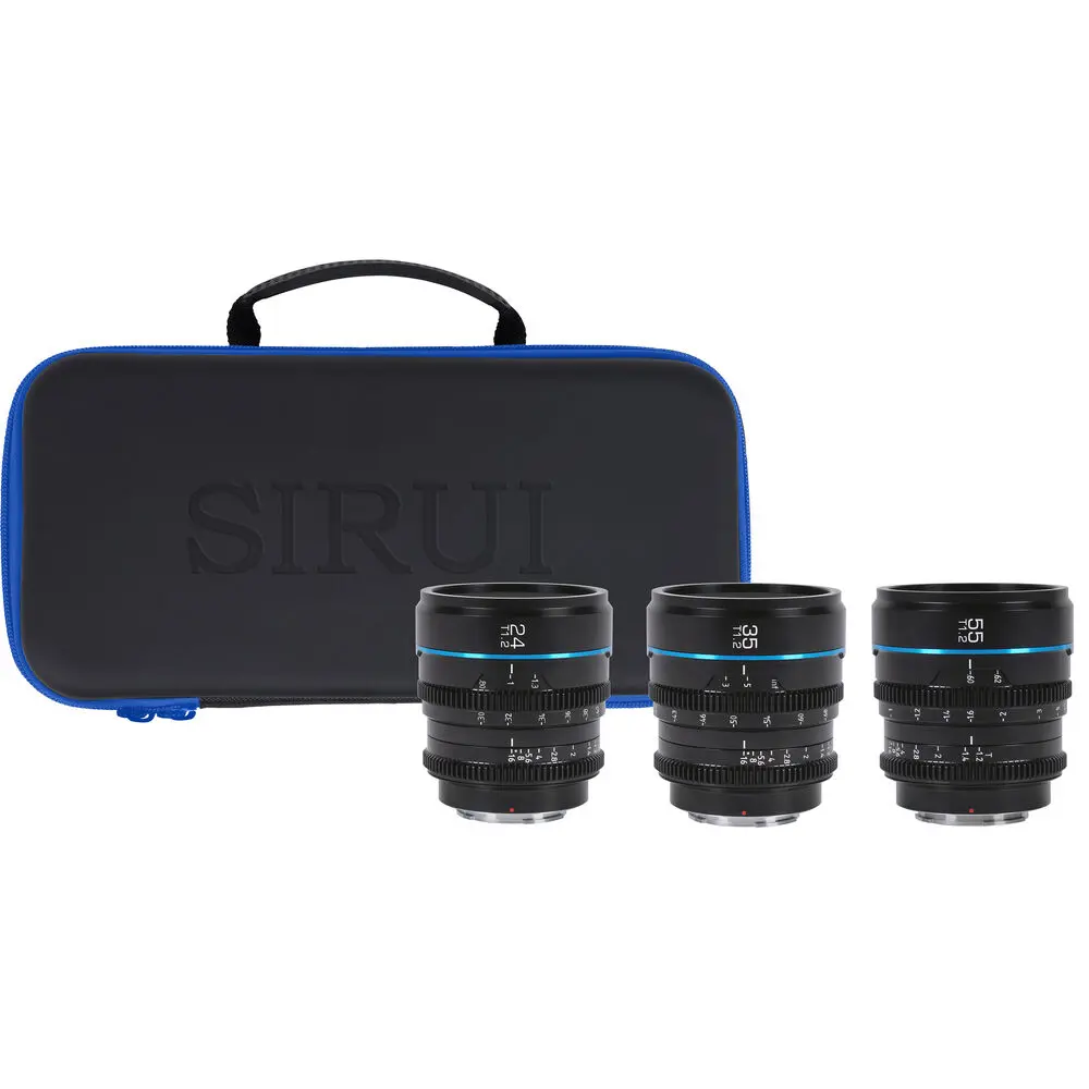 Kit de 3 lentes de cine Sirui Night Walker T1.2 S35