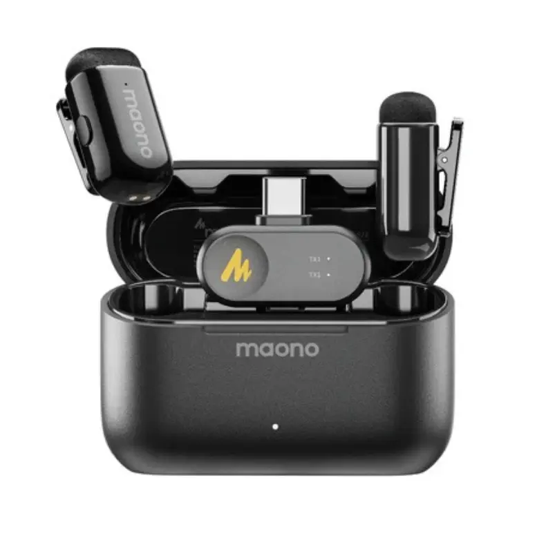 Microfono Lavalier Maono Wave T1 mini doble USB-C