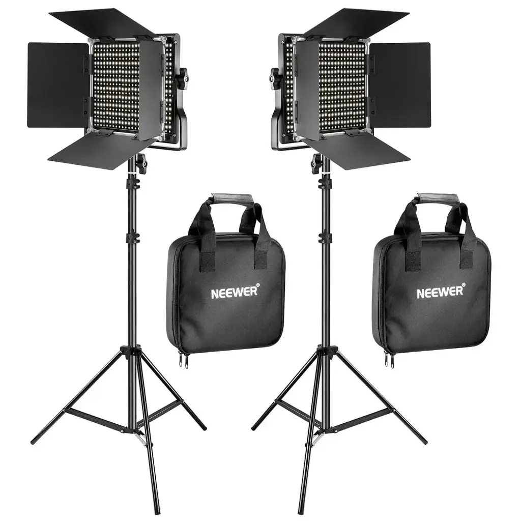 [10106570] Kit LED Bicolor Neewer NL660 con 2 Luces con Soportes