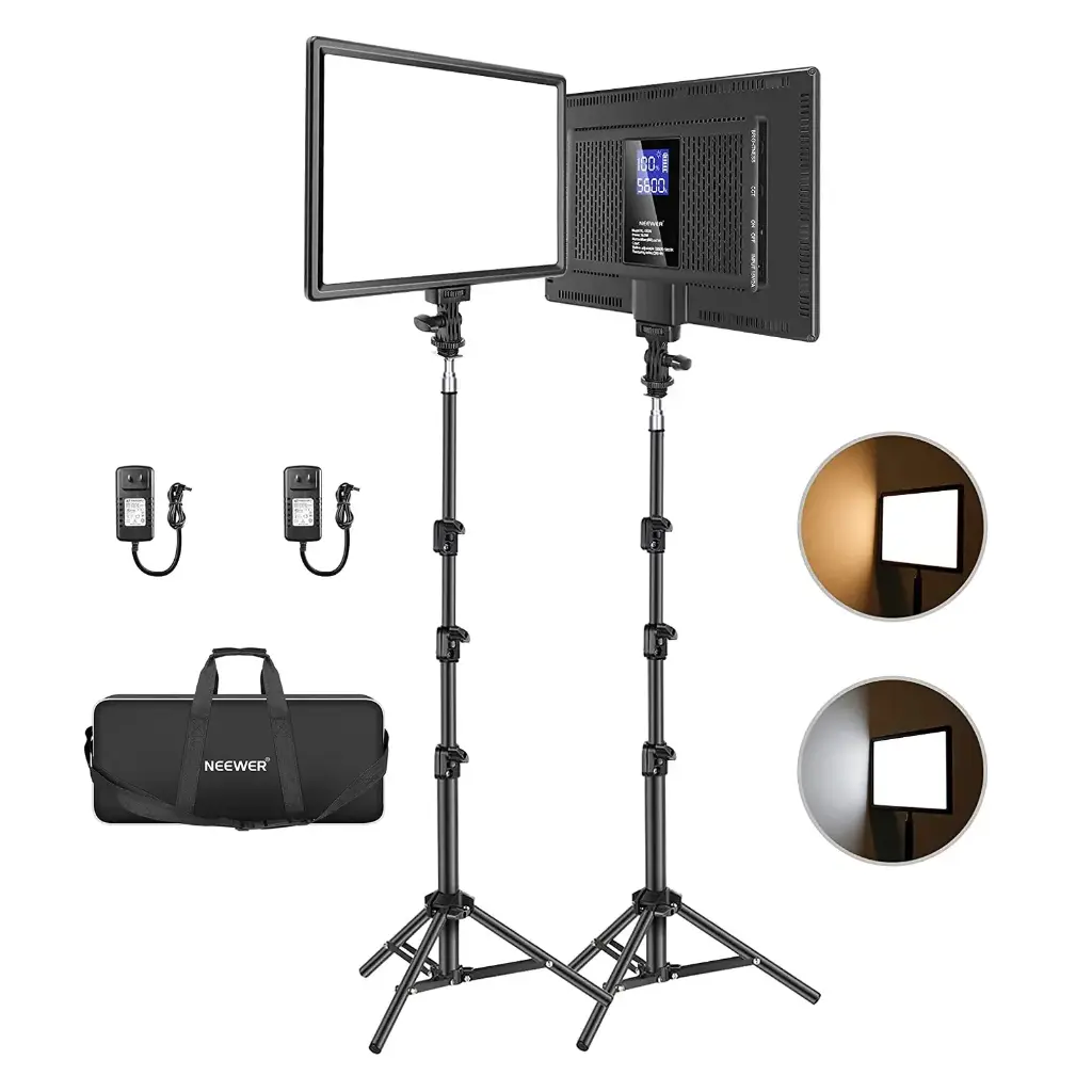Kit de Panel Neewer NL-192AI de Luz LED Bicolor