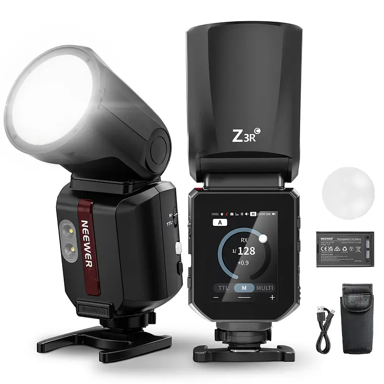 [10107917] Flash Speedlite TTL de Cabeza Redonda con Batería de Litio 3000 mAh para Fujifilm Neewer Z2PRO-F