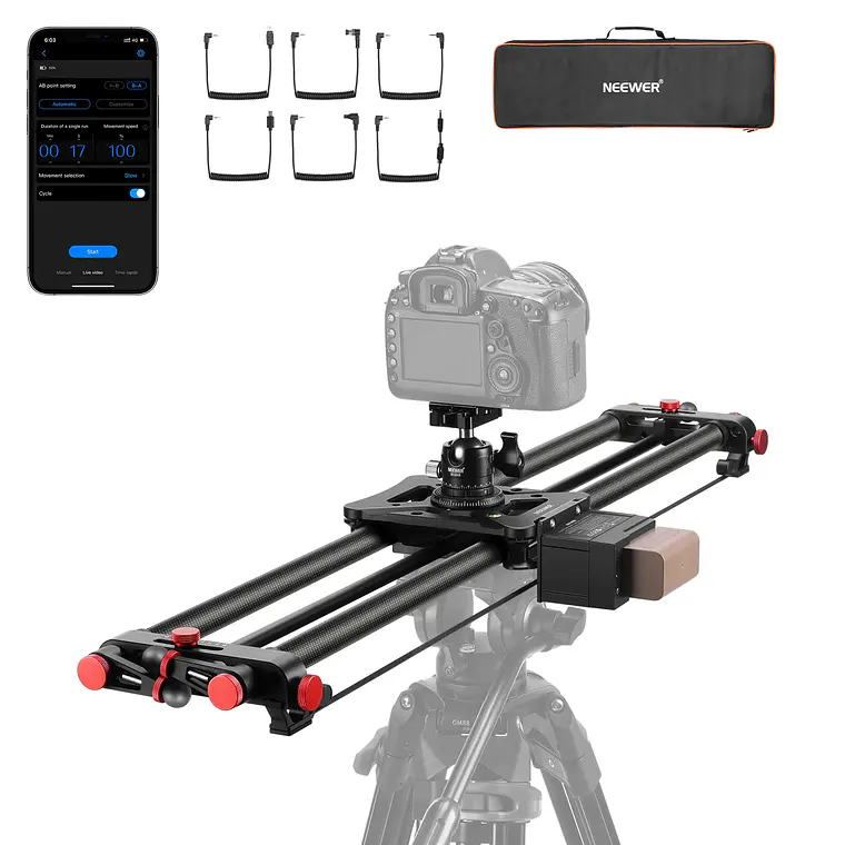 [10107774] Slider Motorizado de Fibra de Carbono de 120 cm con Control por App Neewer