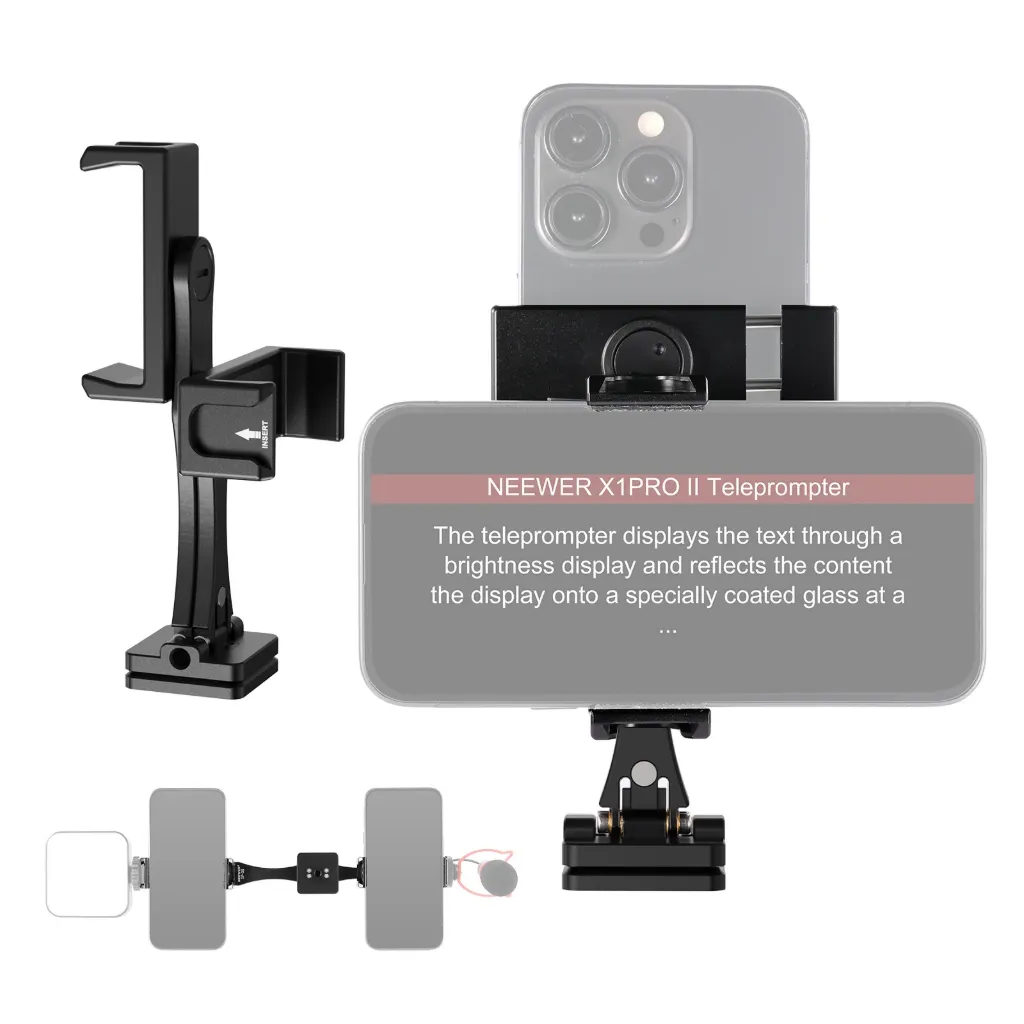 [10103896] Soporte Metálico Neewer SP-08 para Dos Smartphones y Trípode