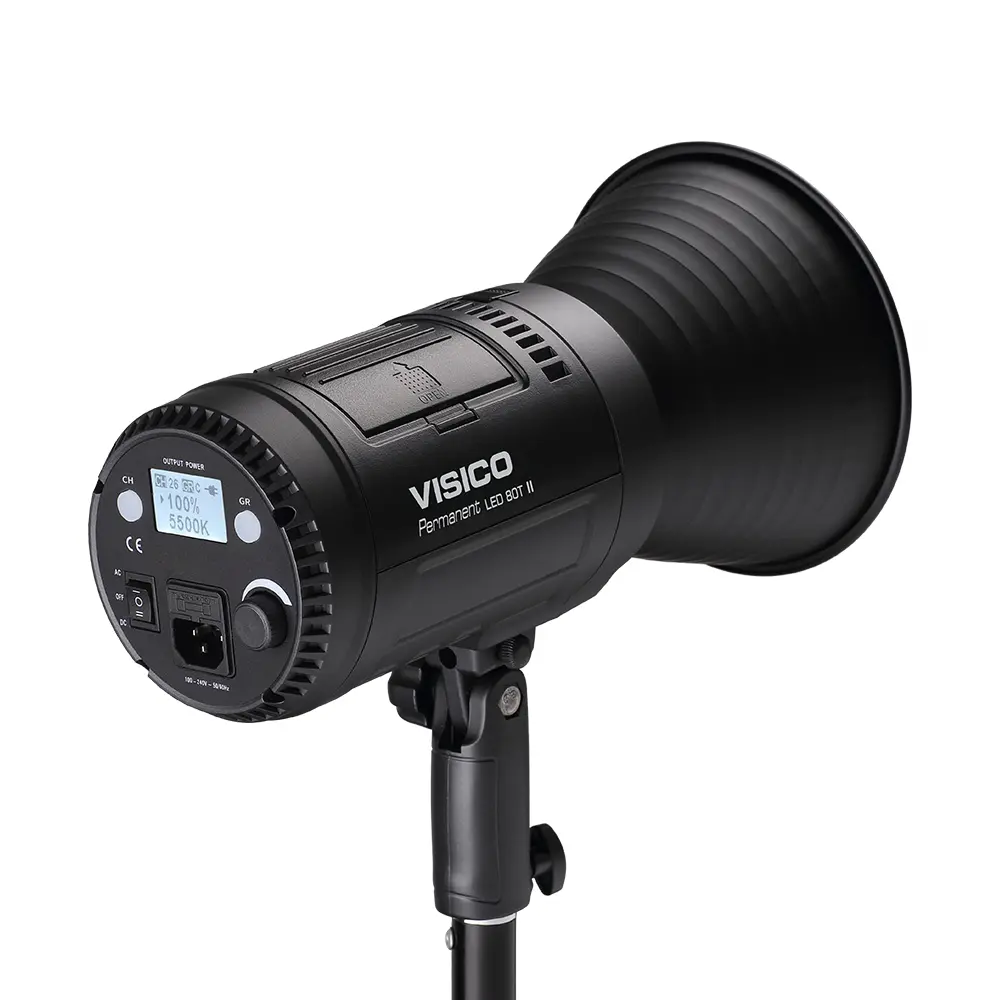[LED-80T II] Cañon Led Visico Led-80T II Montura Bowens