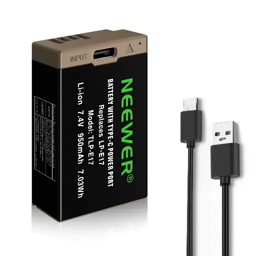 [10103384] Batería USB-C Recargable Neewer LP-E17 7.4V 950mAh